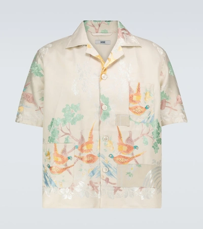 Shop Bode One Of A Kind Louie Damask Shirt In Multicoloured