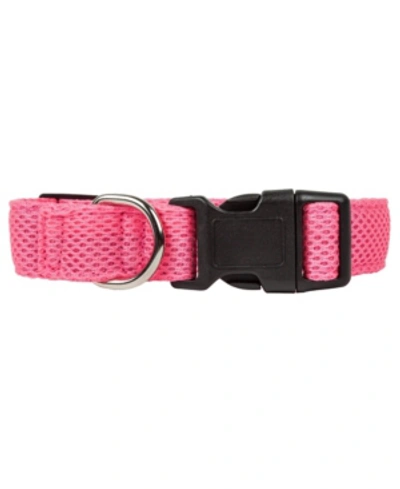 Shop Pet Life Central 'aero Mesh' 360 Degree Breathable Adjustable Mesh Dog Collar In Pink
