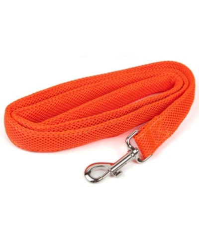 Shop Pet Life Central 'aero Mesh' Comfortable And Breathable Adjustable Mesh Dog Leash In Orange