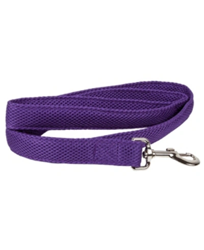 Shop Pet Life Central 'aero Mesh' Comfortable And Breathable Adjustable Mesh Dog Leash In Purple