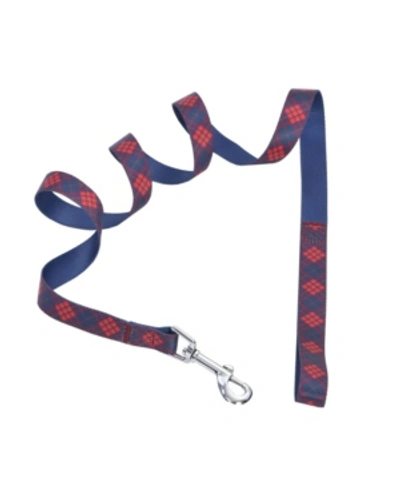 Shop Parisian Pet Scottish Plaid Dog Leash In Scarlet