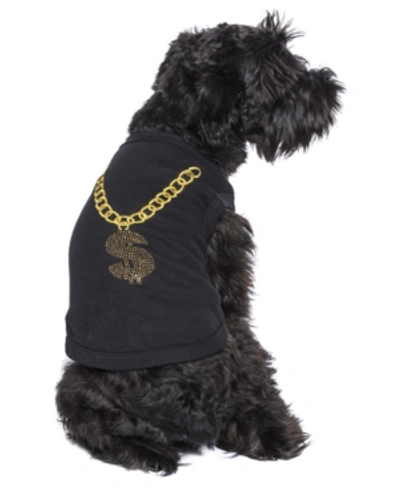 Shop Parisian Pet Bling Dog T-shirt In Black