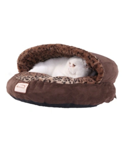 Shop Armarkat Cuddle Cave Anti Slip Bottom Cat Bed In Dark Brown