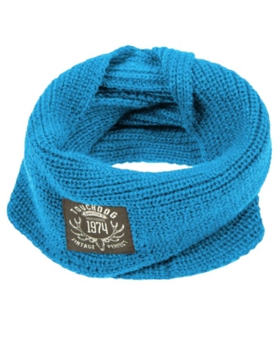 Shop Touchdog Heavy Knitted Winter Dog Scarf 9" X 9" X 4.3" In Blue
