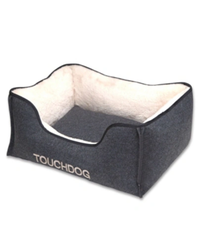 Shop Touchdog 'felter Shelter' Luxury Designer Premium Dog Bed Large In Gray