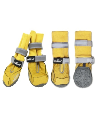 Shop Dog Helios 'traverse' Premium Grip High-ankle Outdoor Dog Boots In Yellow