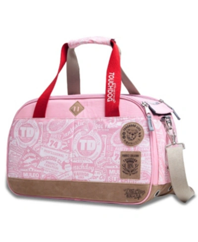 Shop Touchdog Airline Approved Around-the-globe Passport Designer Pet Carrier In Pink