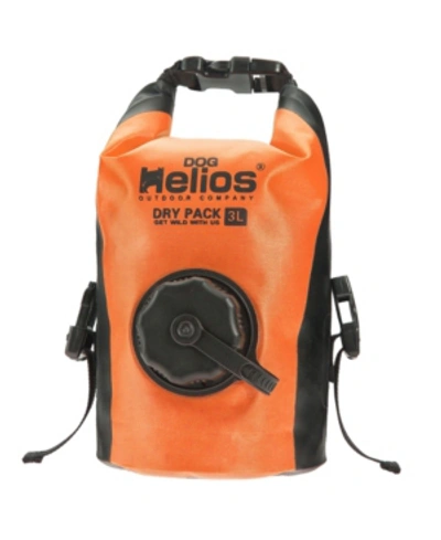 Shop Dog Helios 'grazer' Water-resistant Outdoor Travel Dry Food Dispenser Bag In Orange