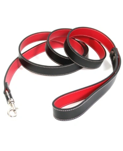Shop Royce New York Royce 6' Dog Leash In Genuine Leather In Red