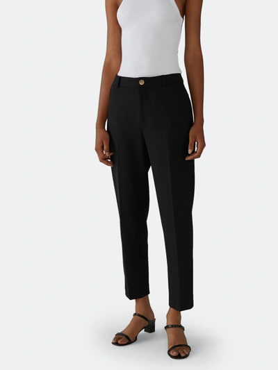 Shop Club Monaco Borrem Mid Rise Ankle Length Straight Pants In Black