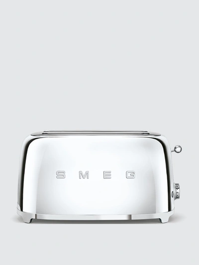 Shop Smeg - Verified Partner Smeg 4-slice Toaster In Chrome