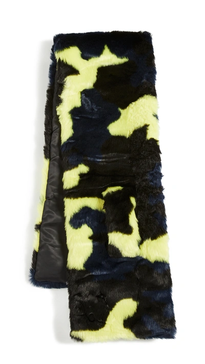 Shop Apparis Anjali Scarf In Multicolor Camouflage