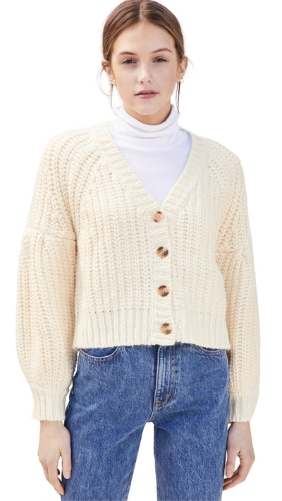 Shop Minkpink Tally Knit Cardigan In Cream