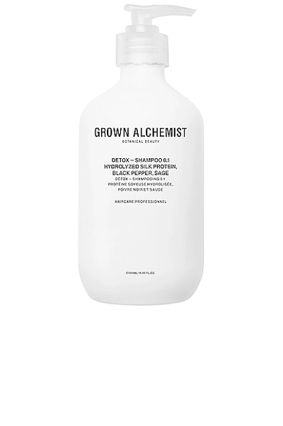 Shop Grown Alchemist Detox Shampoo 0.1 In Hydrolyzed Silk Protein  Lycopene & Sage