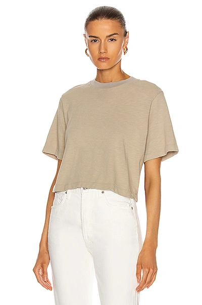 Shop Cotton Citizen Tokyo Crop Tee In Cashew