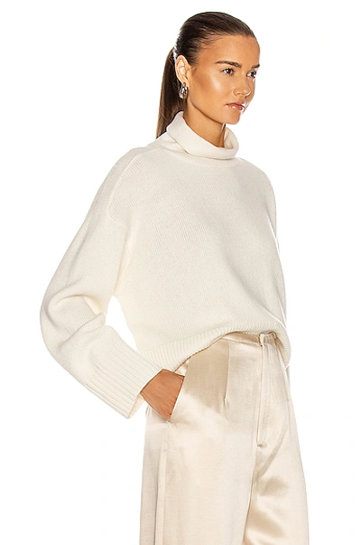 Loulou Studio Pemba Cashmere Knit Sweater In Ivory