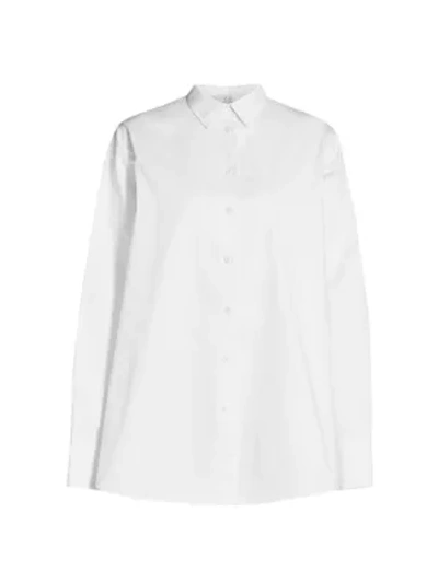 Shop Co A-line Button Down On Blouse In White