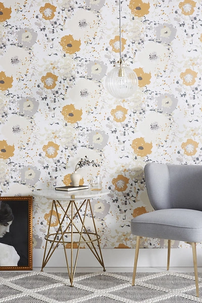 Shop York Wallcoverings Spontaneous Wallpaper In Gold