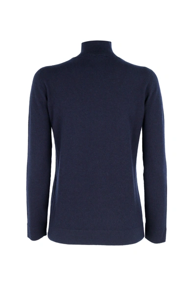 Shop Agnona Women's Blue Cashmere Sweater