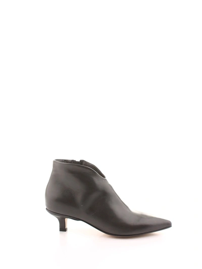 Shop Pomme D'or Women's Grey Leather Ankle Boots