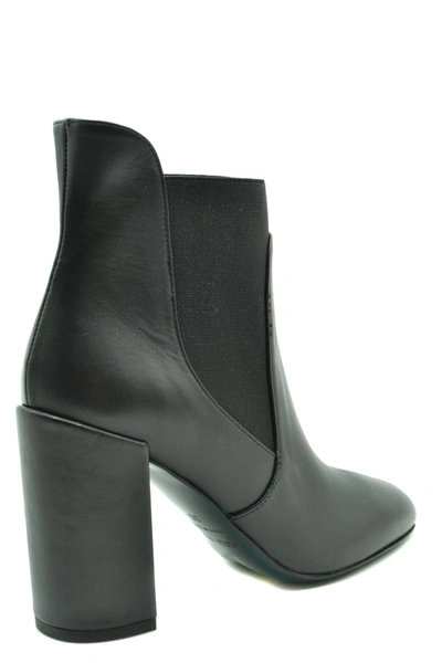 Shop Patrizia Pepe Women's Black Leather Ankle Boots