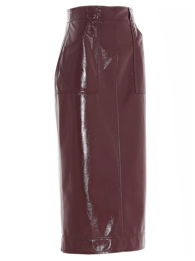 Shop Philosophy Women's Burgundy Polyester Skirt