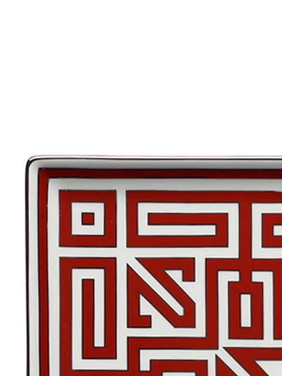 Richard Ginori Labirinto Square Plate (30cm) In Red