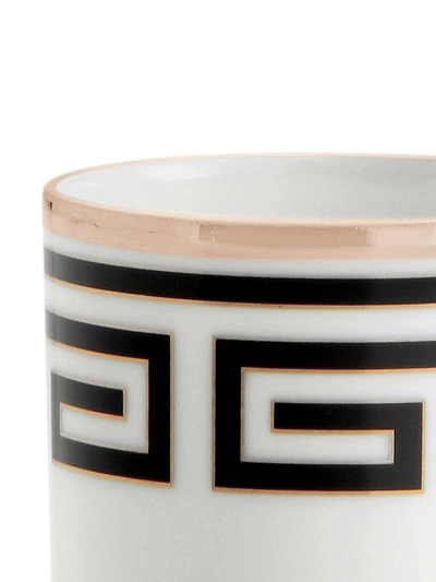 Shop Richard Ginori Labirinto Coffeee Cups (set Of 2) In Black