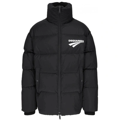 Shop Dsquared2 Down Puffa Jacket In Black