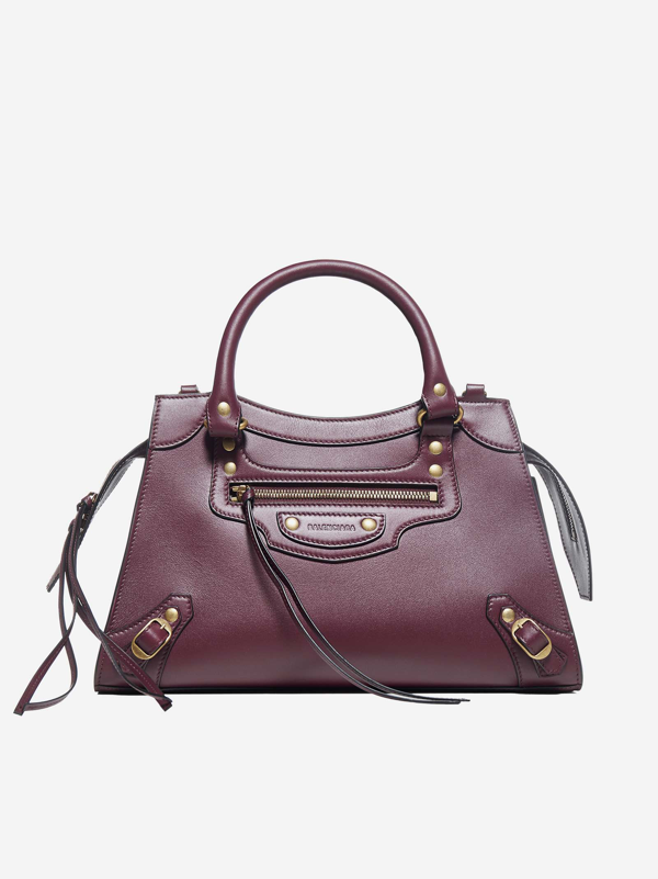 Balenciaga Neo Classic City Small Handbag In Leather In Red | ModeSens