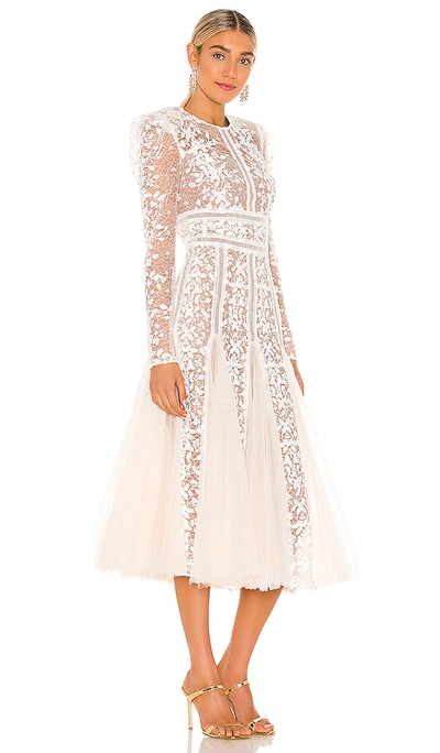 Shop Bronx And Banco Megan Bridal Midi Dress In White