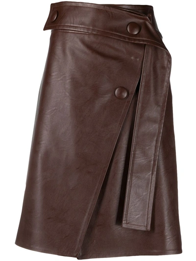 Shop Stella Mccartney A-line Knee-length Skirt In Brown