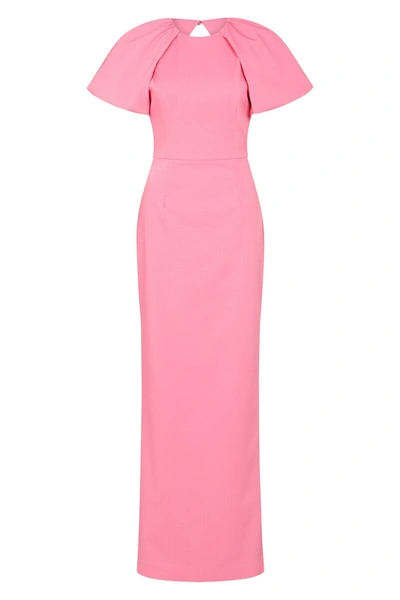Shop Rebecca Vallance Winslow Short Sleeve Gown Pink