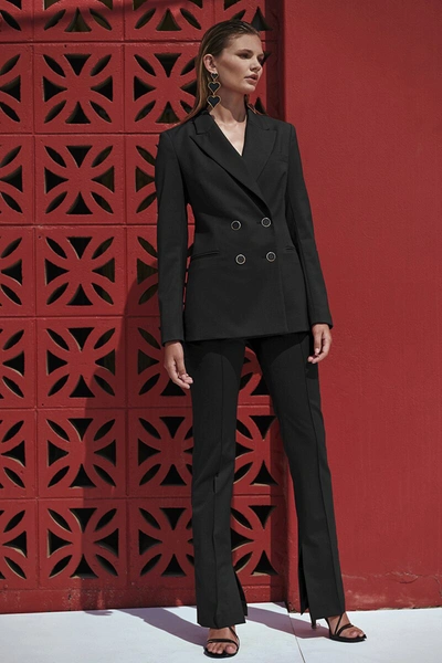 Shop Rebecca Vallance Rossini Blazer In Black