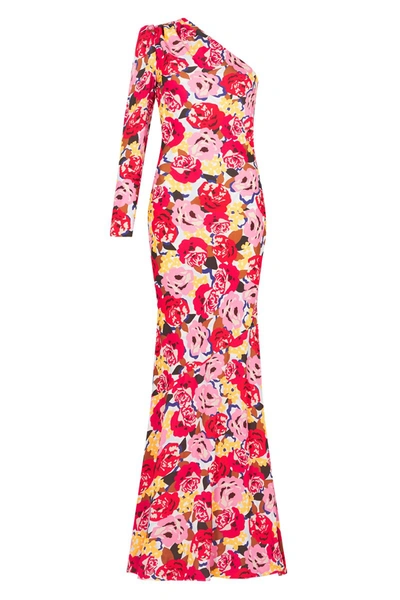Shop Rebecca Vallance Blume Gown In Red