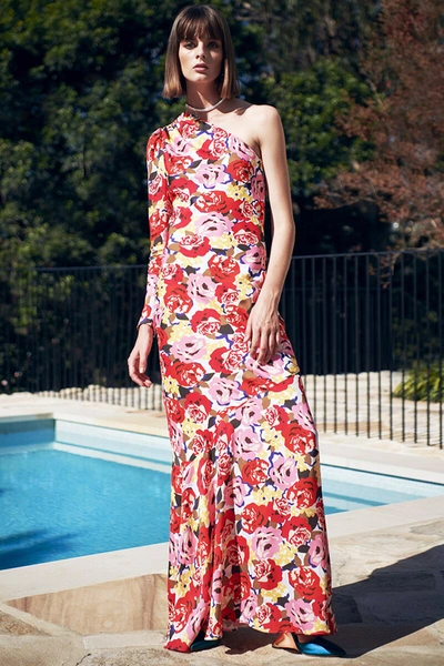 Shop Rebecca Vallance Blume Gown In Red