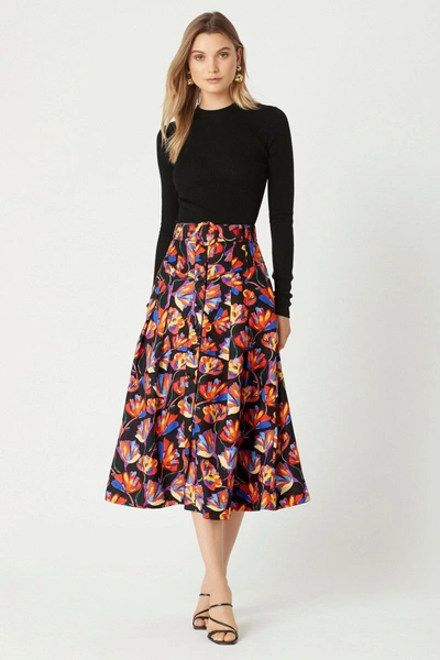Shop Rebecca Vallance Cintia Skirt In Print