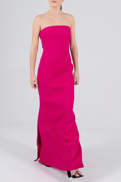 Shop Rebecca Vallance Natalia Tie Gown Pink