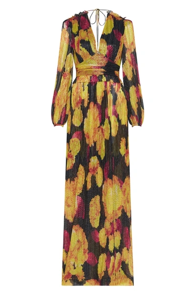 Shop Rebecca Vallance Astoria L/s Gown In Print