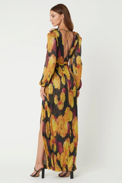 Shop Rebecca Vallance Astoria L/s Gown In Print