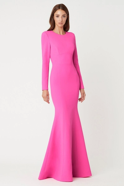 Shop Rebecca Vallance Barbie L/s Gown Pink