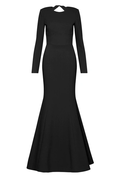 Shop Rebecca Vallance Barbie L/s Gown Black