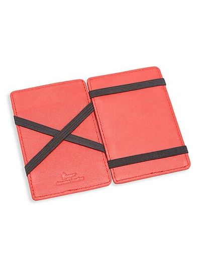 Shop Royce New York Leather Magic Wallet In Red