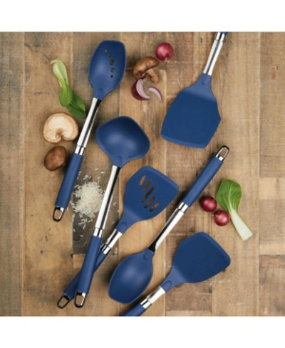 Shop Anolon Suregrip 6-pc. Utensil Set In Indigo