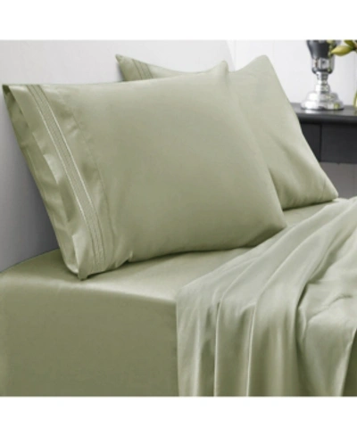 Shop Sweet Home Collection Microfiber King 4-pc Sheet Set In Sage