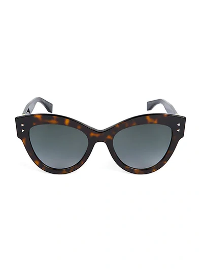 Shop Fendi 52mm Cat Eye Sunglasses In Havana