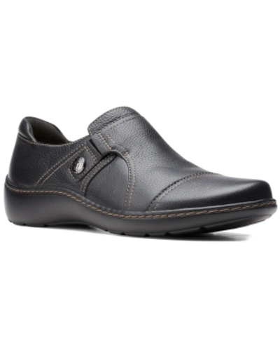 Shop Clarks Collection Women's Cora Poppy Shoes Women's Shoes In Black Leather