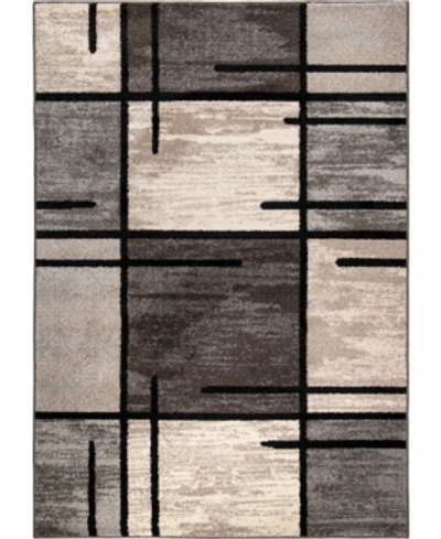 Shop Edgewater Living Closeout!  Chatel Armada Charcoal 5'3" X 7'6" Area Rug