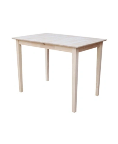International Concepts Table With Butterfly Extension In Cream
