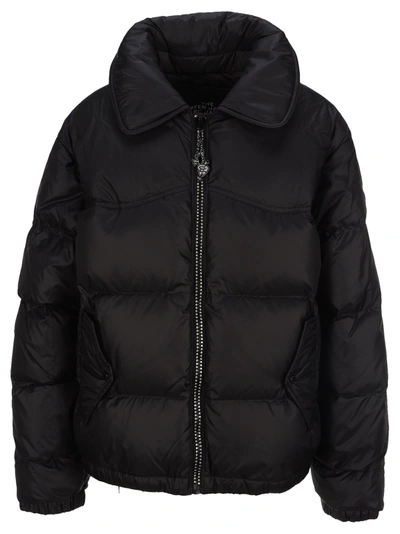 Shop Marc Jacobs Embellished Down Jacket In Black